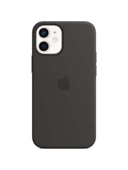 Siliconenhoesje met MagSafe voor iPhone 12 mini - Zwart