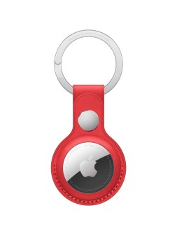 Apple Leren AirTag-sleutelhanger - (PRODUCT)RED