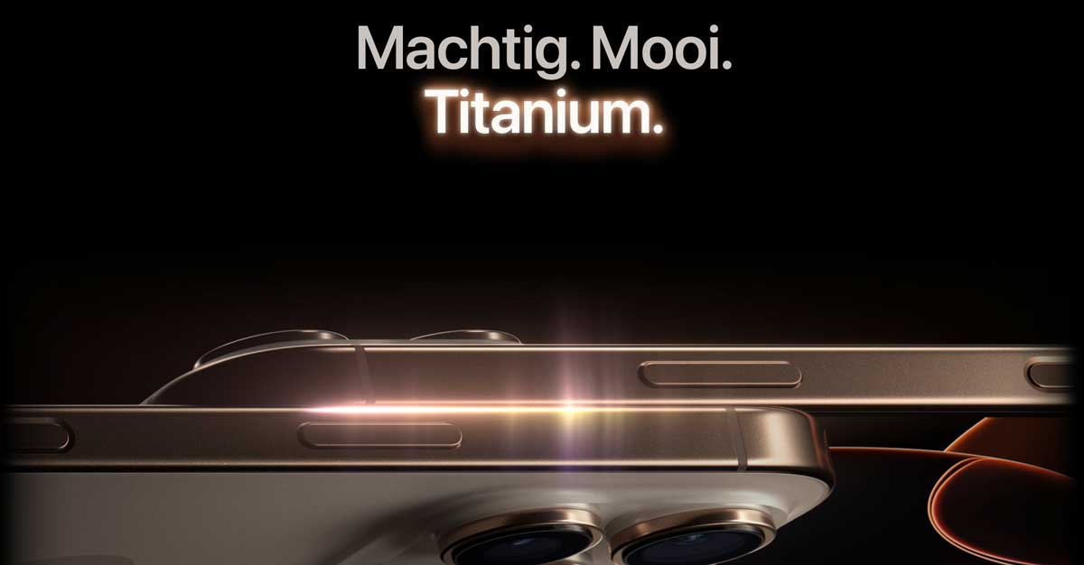 Apple iPhone Pro Machtig mooi titanium